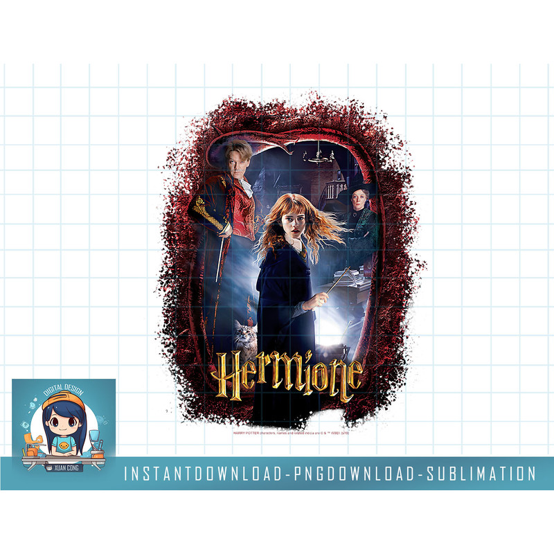 Harry Potter And The Chamber Of Secrets Hermione Portrait png, sublimate, digital download.jpg