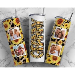 granny tumbler wrap png sunflower cheetah print for photos tumbler design add pictures seamless country sublimation desi