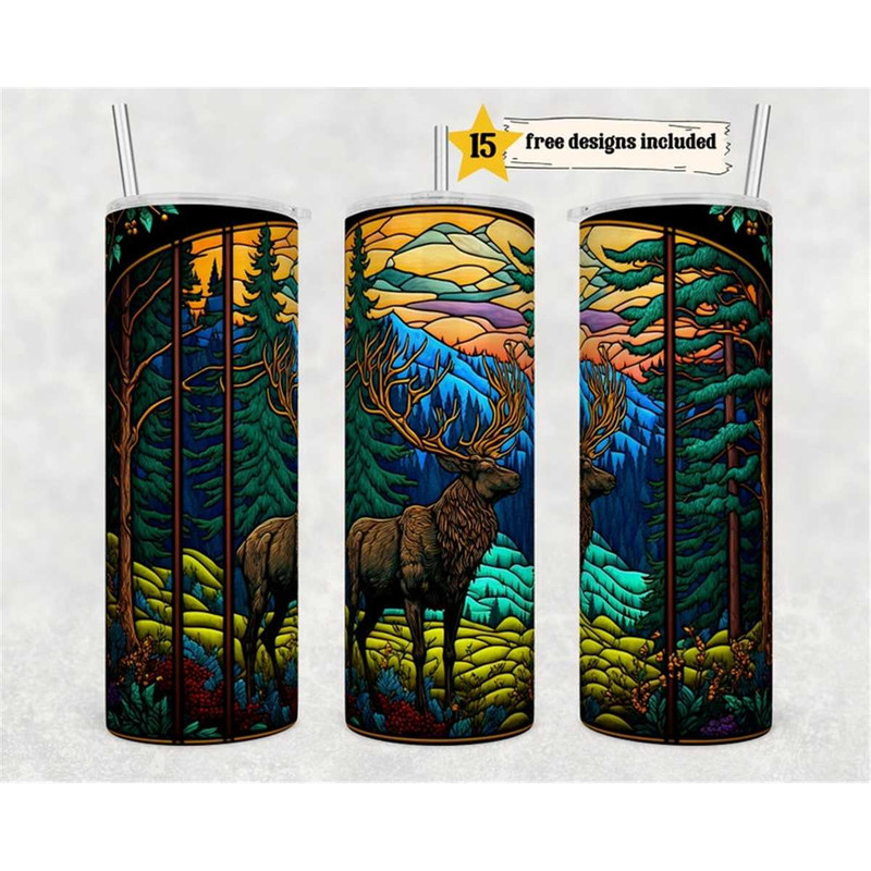 MR-1462023182947-stained-glass-elk-20-oz-skinny-tumbler-sublimation-design-image-1.jpg