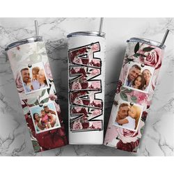 nana tumbler wrap png for photos pink burgundy red floral tumbler design add pictures seamless sublimation designs downl
