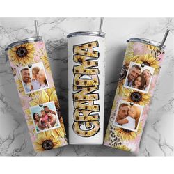 grandma tumbler wrap png sunflower pink cheetah print for photos tumbler design add pictures seamless country sublimatio