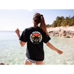 oversized retro t-shirt - retro beach shirt - forever chasing sunsets t-shirt - retro font tshirt for the beach - retro