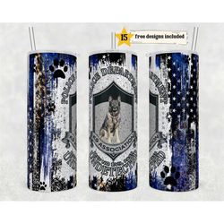 k9 dog police flag 20 oz skinny tumbler sublimation design template police design digital png inst digital only  first r