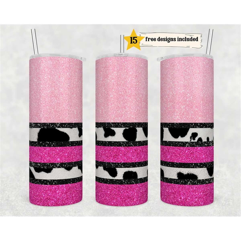 MR-1462023185723-hot-pink-cow-print-20oz-skinny-tumbler-design-templates-image-1.jpg