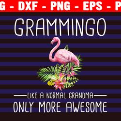 grammingo flamingo grandma like a normal grandma only more awesome tropical digital download instant png file