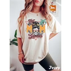 comfort colors retro hot mom summer shirt, mama tshirt, funny mom shirt, birthday gift for mom, oversized mom shirt, wom