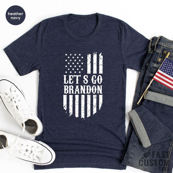 Brandon Biden Shirt, Let's Go Brandon Tee, Brandon Chant T-shirt, Let's Go Brandon Shirt, American Flag T-shirt, Funny Biden Republic Shirt - 4.jpg
