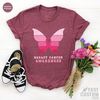Breast Cancer Awareness T-shirt, Cancer Warrior Shirt, Cancer Support Shirt, October Shirt, Fall Shirt for Women, Butterfly Shirt - 2.jpg