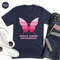 Breast Cancer Awareness T-shirt, Cancer Warrior Shirt, Cancer Support Shirt, October Shirt, Fall Shirt for Women, Butterfly Shirt - 7.jpg