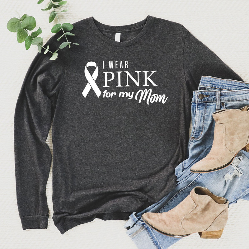 Breast Cancer Ribbon Sweatshirt, Cancer Survivor Gift, Breast Cancer Long Sleeve Shirts, Breast Cancer Awareness Month October Hoodie - 4.jpg