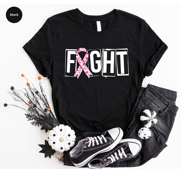 Breast Cancer Shirt, Fight Cancer T-Shirt, Cancer Survivor Gifts, Cancer Awareness, October T Shirt, Cancer Ribbon Tee, Support Graphic Tees - 6.jpg