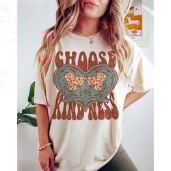 choose kindness tee, be kind tee, hippie t-shirt, vintage inspired , unisex tee, comfort colors t-shirt, graphic tee, si