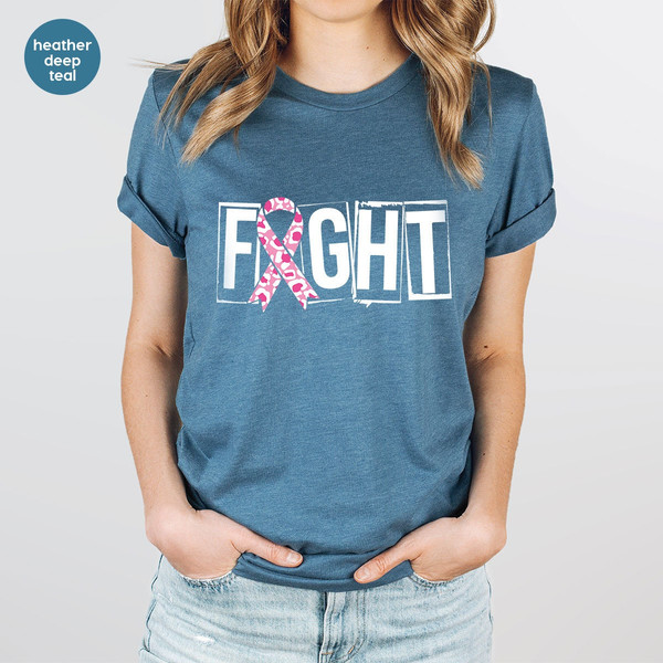 Breast Cancer Shirt, Fight Cancer T-Shirt, Cancer Survivor Gifts, Cancer Awareness, October T Shirt, Cancer Ribbon Tee, Support Graphic Tees - 4.jpg