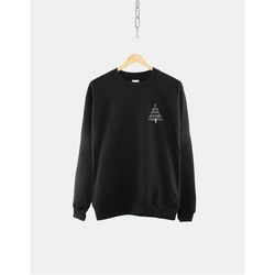 minimal christmas sweatshirt - christmas tree sweater - simple christmas sweatshirt - hand sketched christmas print - cu