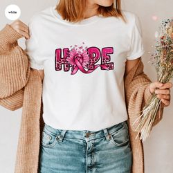 Breast Cancer Support Shirts, Sunflower Clothing, Awareness Month Gifts, Cancer Ribbon Graphic Tees, Breast Cancer Outfi