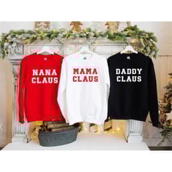 personalized family christmas sweatshirts - matching family christmas shirts - personalised christmas sweaters kids and