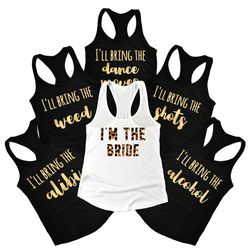 bridal party shirts, bachelorette favors, bachelorette party gifts, bridesmaid gift, bridal t-shirt, bride shirt, bride