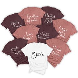 bridal shower shirt, bridesmaid shirt, bachelorette party shirt, brides team shirt, bachelorette favors, wedding shirt,