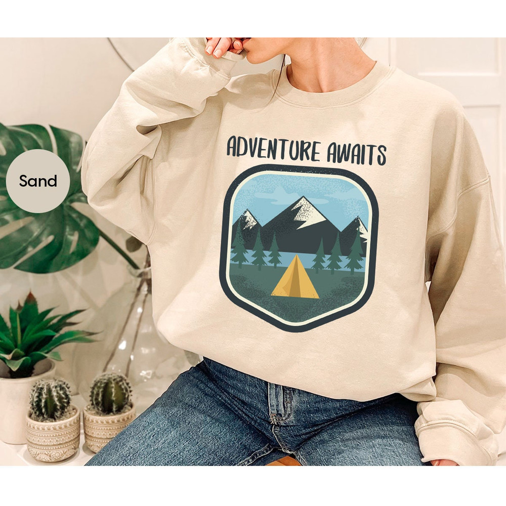 Camp T-Shirt, Travel Shirt, Hiking Tees, Camping Shirt, Vacation Vneck Shirt, Family T-Shirt, Nature Graphic Tees, Camping Outfit, Camp Gift - 7.jpg