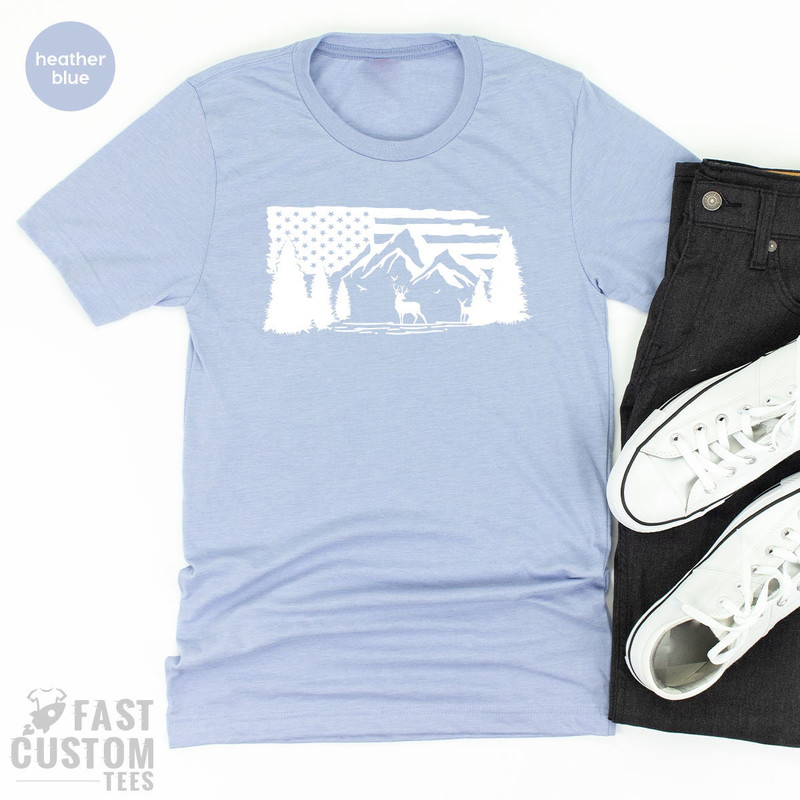 Camping Shirt, USA Mountain TShirt, Hiking T Shirt, Camp Gifts, Outdoor Shirts, Vacation T Shirt, Nature Lover Shirt, Gift For Camper - 3.jpg