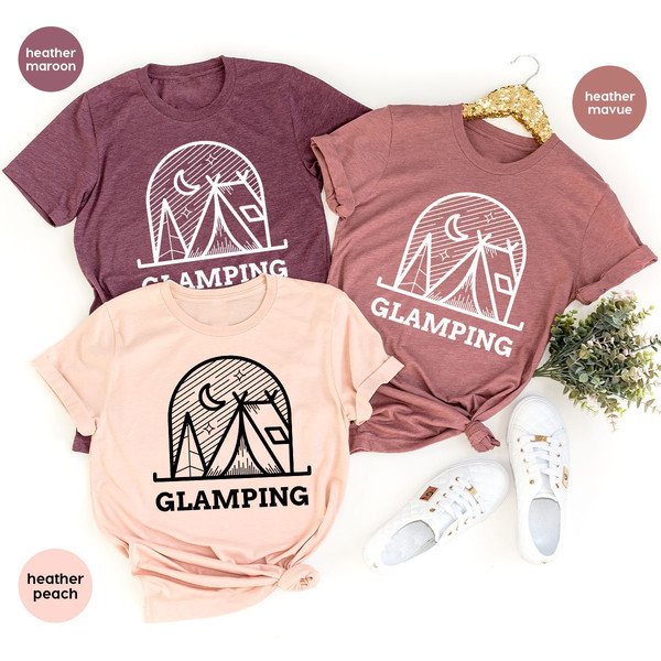 Camping Shirts, Glamping Shirt, Camper Outfit, Camp Graphic Tees, Camping Gifts, Adventure T Shirt, Vacation Tee, Family Trip Tshirts - 2.jpg