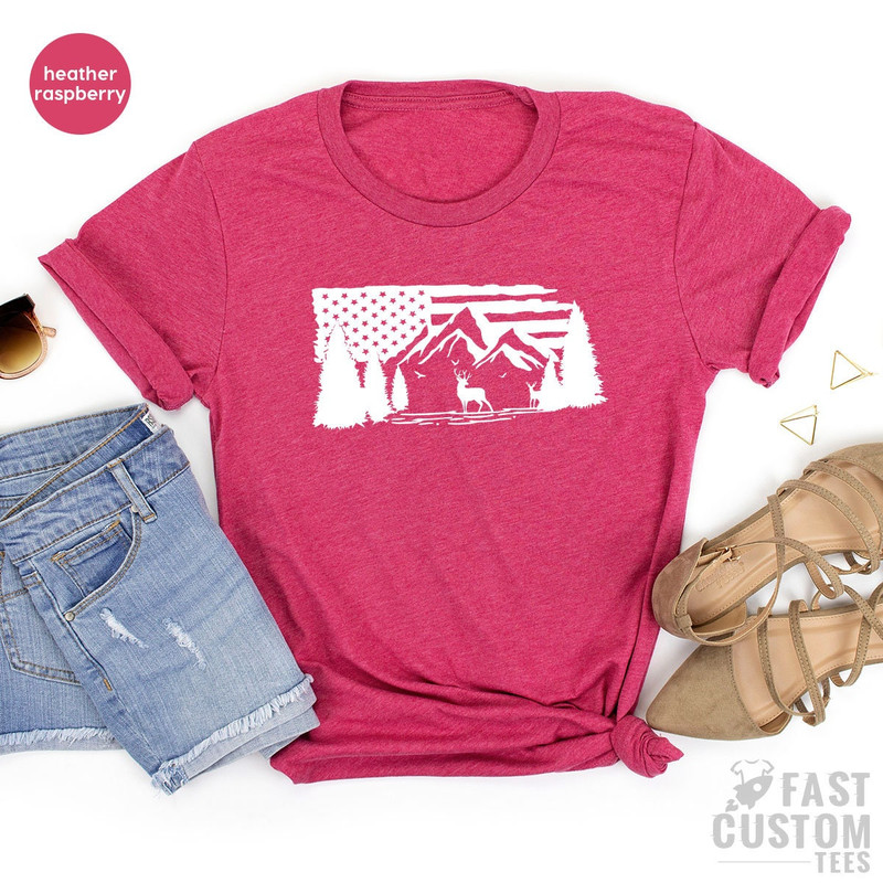 Camping Shirt, USA Mountain TShirt, Hiking T Shirt, Camp Gifts, Outdoor Shirts, Vacation T Shirt, Nature Lover Shirt, Gift For Camper - 7.jpg