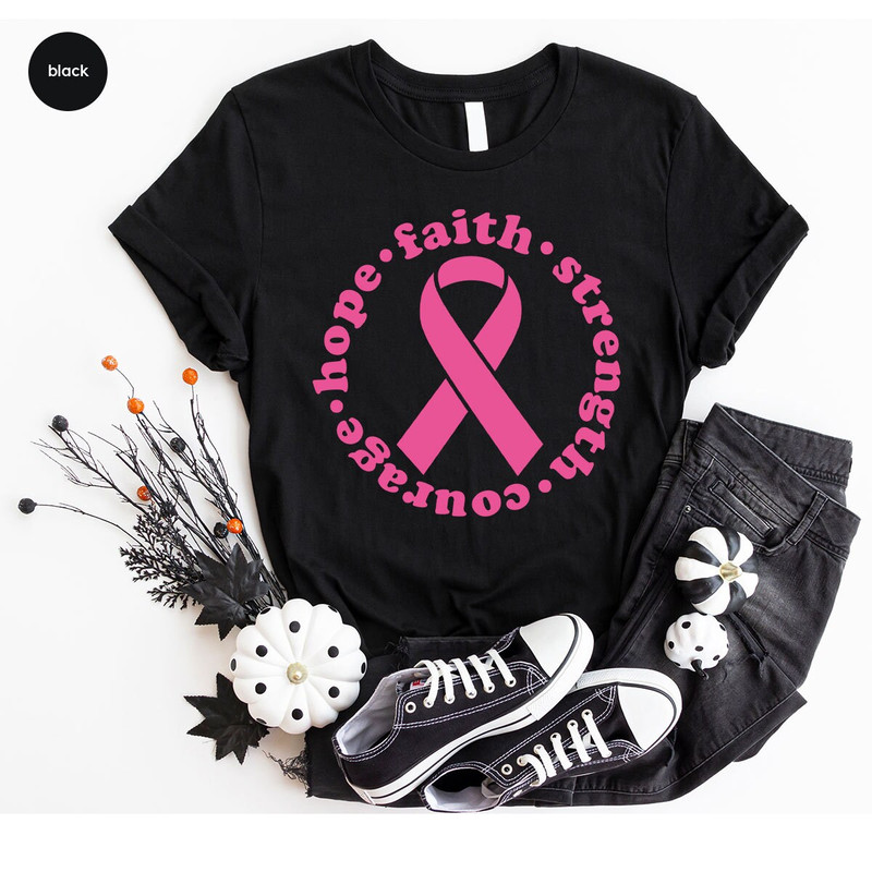 Cancer Survivor Gift, Stronger Than Cancer Shirt, Breast Cancer Shirt, Faith T-Shirt, Breast Cancer Warrior T-Shirt, Christian Shirts - 6.jpg