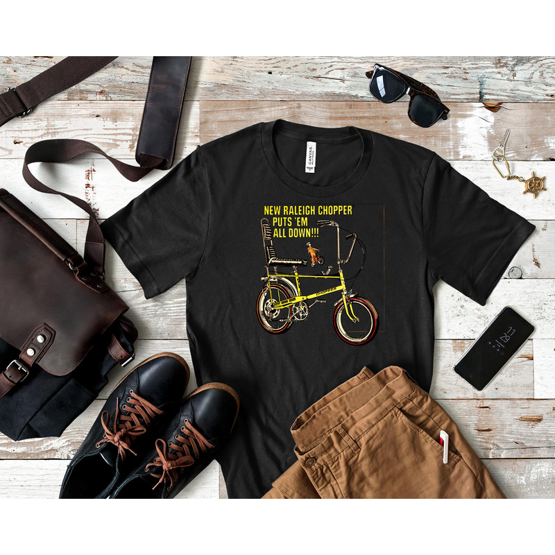 CHOPPER BIKE ADVERT - 1970s Classic T-Shirt 216_Shirt_Black.jpg