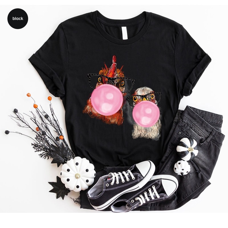 Chicken Mom T-Shirt, Farm Animal Graphic Tees, Funny Chicken Shirt, Shirt for Women, Chicken Shirt, Funny Vneck Shirt, Farmer Outfit - 6.jpg