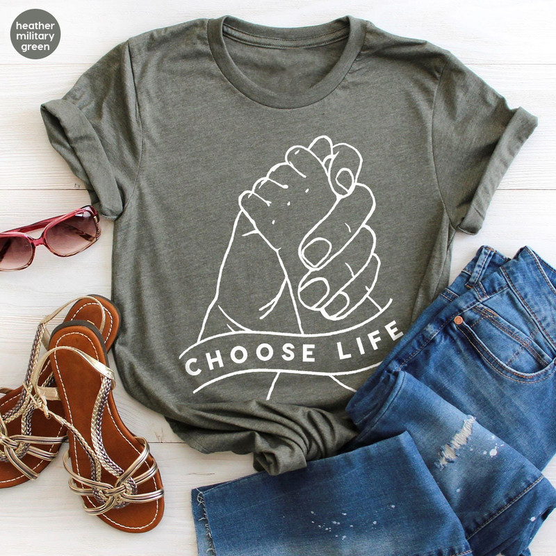 Choice Life Shirt, Mom and Baby Hands T-Shirt, Pro Life Sweatshirts, Save The Babies Shirts, Christian Tshirt, Conservative Tshirts - 5.jpg
