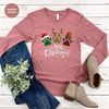 Christmas Long Sleeve Shirt Gifts for Dog Mom, Winter Holiday Sweatshirts for Cat Mom, Cute Merry Christmas Paw Print Hoodies for Pet Owners - 6.jpg