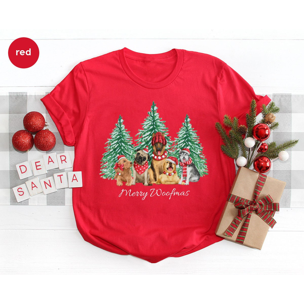 Christmas Tree Dogs Winter Graphic Tees for Dog Mom, Cute Dogs Merry Woofmas Sweatshirt Gifts for Dog Owners, Christmas Gifts for Dog Dad - 5.jpg