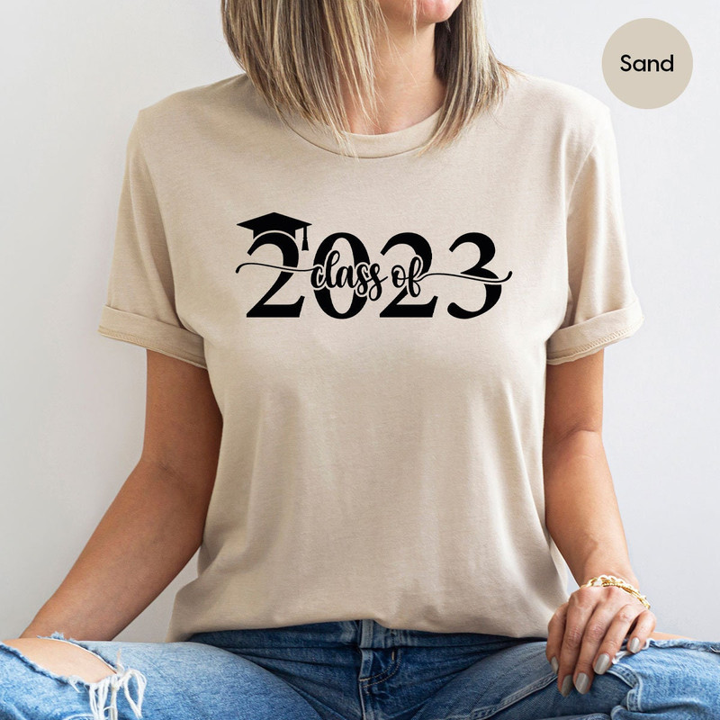 Class of 2023 Graduate Hat Graphic Sweatshirt Gifts for Grad Sister, Senior Year 2023 Tee, Senior 2023 Gifts for 12th Grade Graduation Party - 3.jpg