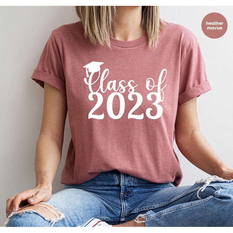 Class of 2023 Tshirts for Graduation Gift, 2023 Graduation Graphic Tees for Graduated Senior, Senior Year Shirts for Back to School Gift - 1.jpg