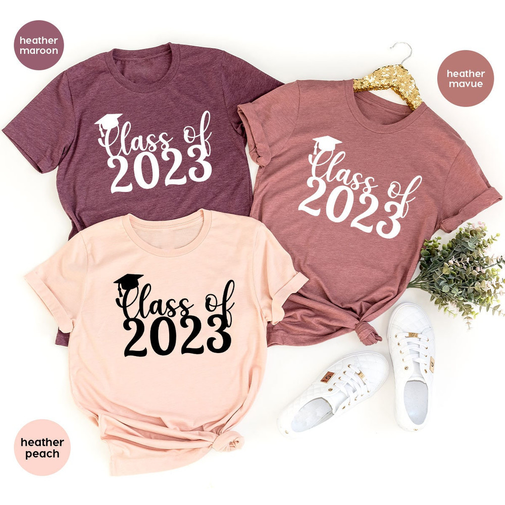 Class of 2023 Tshirts for Graduation Gift, 2023 Graduation Graphic Tees for Graduated Senior, Senior Year Shirts for Back to School Gift - 3.jpg