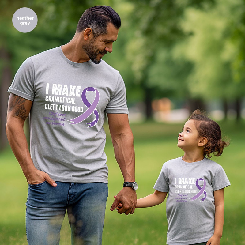 Cleft and Craniofacial Shirt, Awareness Gifts, Warrior Clothing, Family Support TShirt, Ribbon Graphic Tees, Cleft Palate Lip, Gift for Her - 6.jpg
