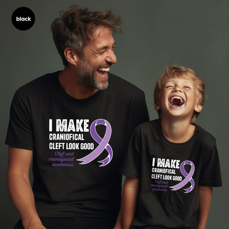 Cleft and Craniofacial Shirt, Awareness Gifts, Warrior Clothing, Family Support TShirt, Ribbon Graphic Tees, Cleft Palate Lip, Gift for Her - 7.jpg