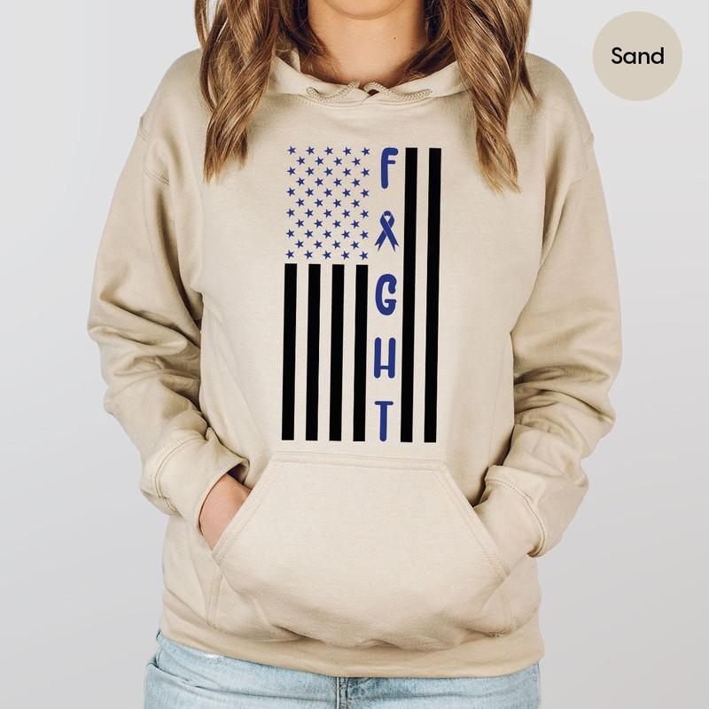 Colon Cancer Hoodies and Sweaters, Cancer Survivor, Colorectal Cancer Sweatshirt, Colon Cancer Awareness Long Sleeve Shirt, Cancer Support - 1.jpg