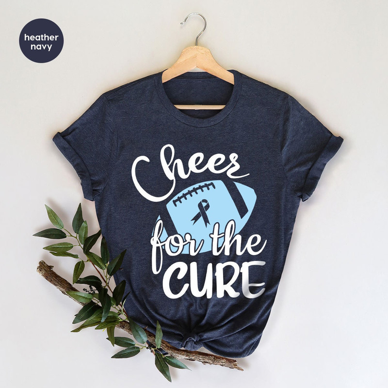 Colon Cancer Shirt, Cancer Survivor Gift, Cheer For The Cure Shirt, Cancer Support Tee, Colorectal Cancer T-Shirt, Football Cancer Shirt - 3.jpg