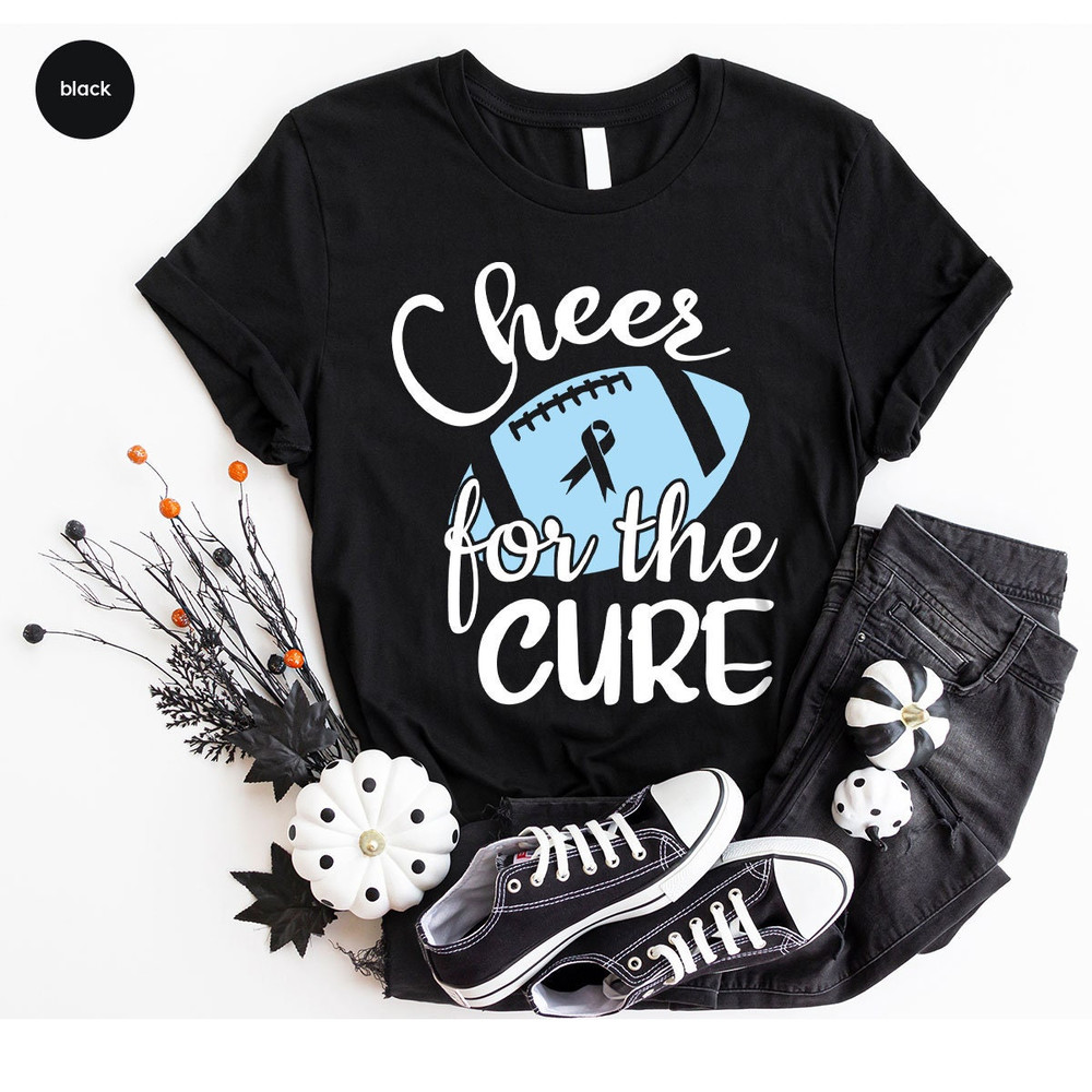 Colon Cancer Shirt, Cancer Survivor Gift, Cheer For The Cure Shirt, Cancer Support Tee, Colorectal Cancer T-Shirt, Football Cancer Shirt - 6.jpg