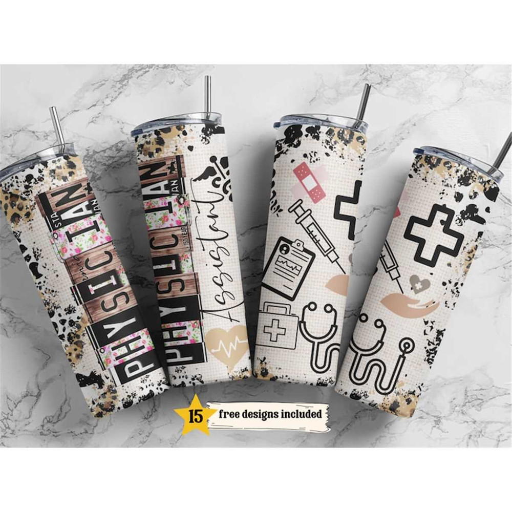 MR-1462023195258-physician-assistant-20-oz-skinny-tumbler-sublimation-leopard-image-1.jpg