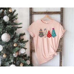 christmas shirt | wild christmas trees, christmas tshirt, ladies t-shirts christmas, christmas polka dot t-shirt, christ