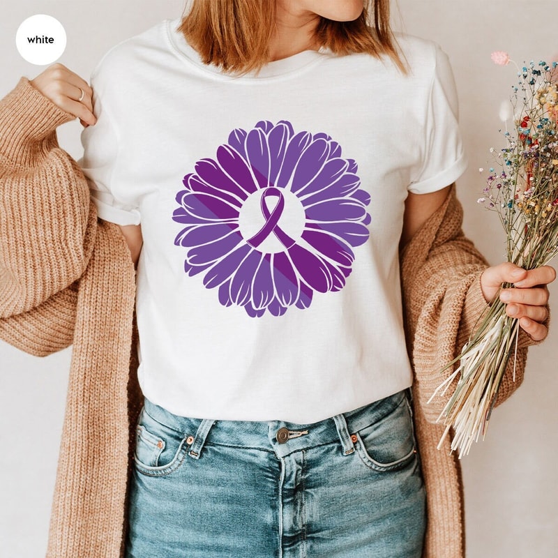 Crohns Disease Sunflower T-Shirt, Family Support Shirts, Crohns Disease Gifts, Crohns Awareness Month, Invisible Illness Graphic Tees - 1.jpg