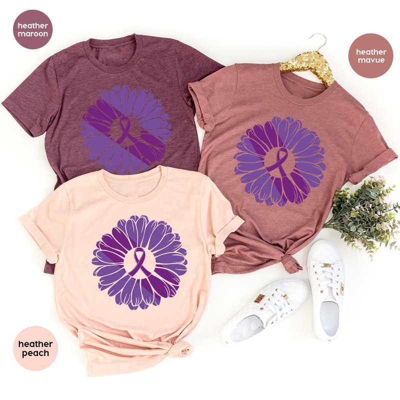 Crohns Disease Sunflower T-Shirt, Family Support Shirts, Crohns Disease Gifts, Crohns Awareness Month, Invisible Illness Graphic Tees - 2.jpg