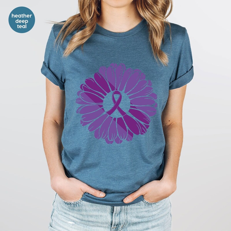 Crohns Disease Sunflower T-Shirt, Family Support Shirts, Crohns Disease Gifts, Crohns Awareness Month, Invisible Illness Graphic Tees - 4.jpg