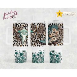 rustic cowgirl 40oz tumbler wrap - png tumbler design sublimation designs downloads - western boots sublimation tumbler