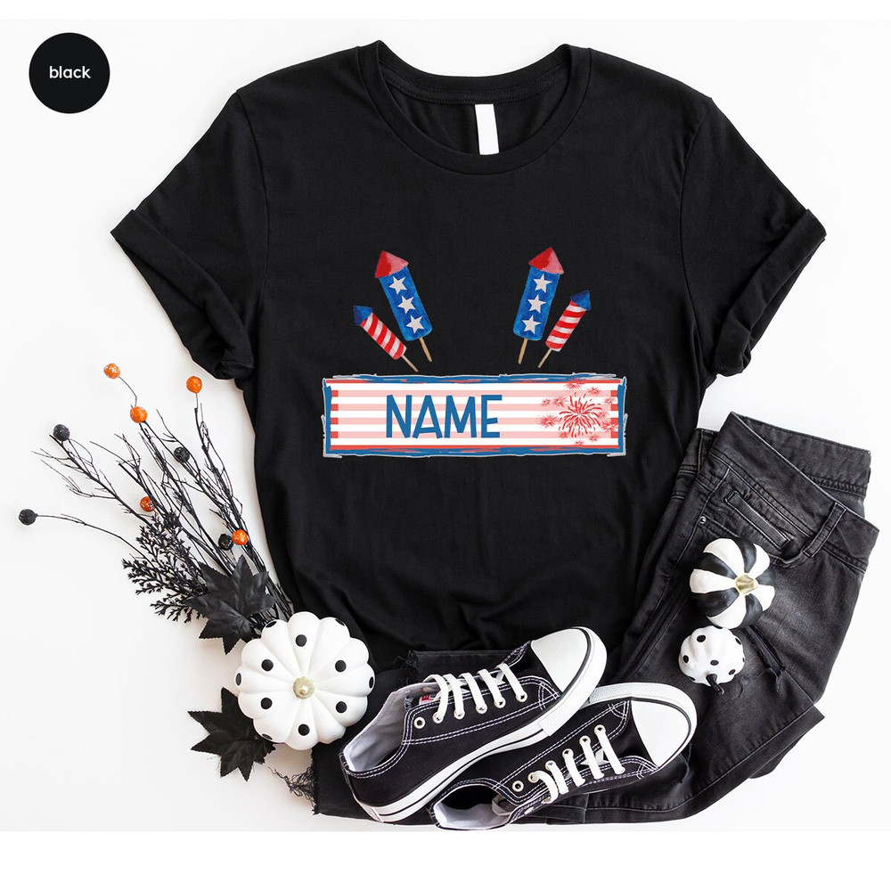 Custom 4th of July Shirt, Personalized Gifts, Patriotic TShirt, America Graphic Tees, Matching Family Shirts, Customized USA Party Shirts - 2.jpg