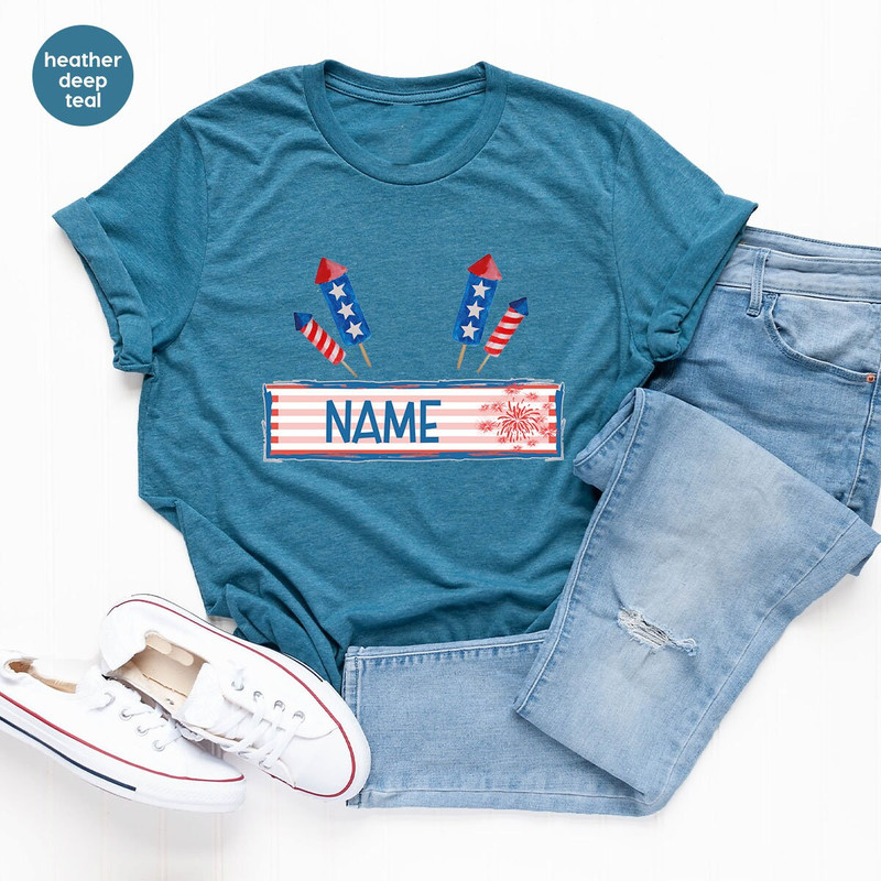 Custom 4th of July Shirt, Personalized Gifts, Patriotic TShirt, America Graphic Tees, Matching Family Shirts, Customized USA Party Shirts - 3.jpg