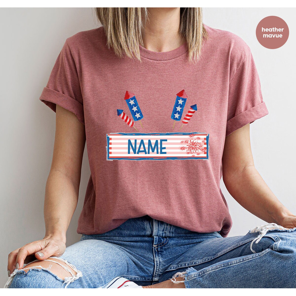 Custom 4th of July Shirt, Personalized Gifts, Patriotic TShirt, America Graphic Tees, Matching Family Shirts, Customized USA Party Shirts - 6.jpg