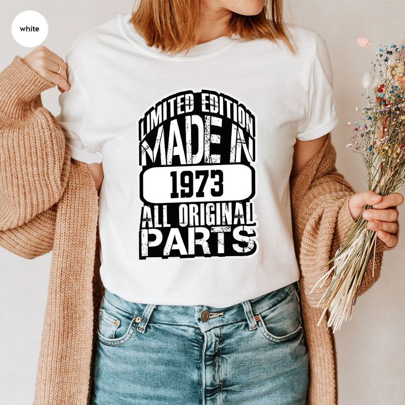 Custom Birthday T-Shirt, 50th Birthday Graphic Tees, Funny Birthday Shirt, Birthday Gifts, Personalized Birthday Shirt, 1973 Birthday TShirt - 2.jpg